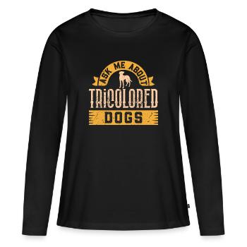 Arboriculture Walker Coonhound - T-shirt manches longues Premium bio Femme - noir - Devant - Julia (174cm)