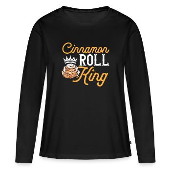 Cinnamon roll - Women's Premium Organic Long Sleeve Shirt - black - Front - Julia (174cm)