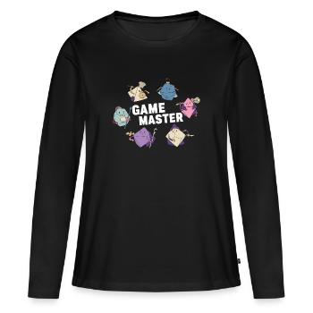 Game Master Retro Cube RPG Dungeons Craps Craps - Women's Premium Organic Long Sleeve Shirt - black - Front - Julia (174cm)