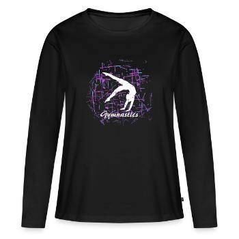 Gymnastics, Gymnast - Gymnastics - Women's Premium Organic Long Sleeve Shirt - black - Front - Julia (174cm)