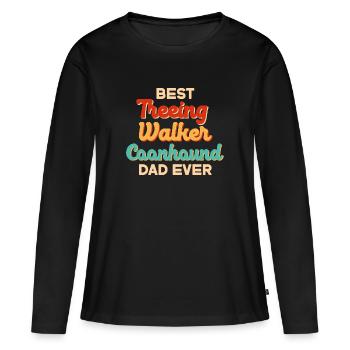 Arboriculture Walker Coonhound - T-shirt manches longues Premium bio Femme - noir - Devant - Julia (174cm)