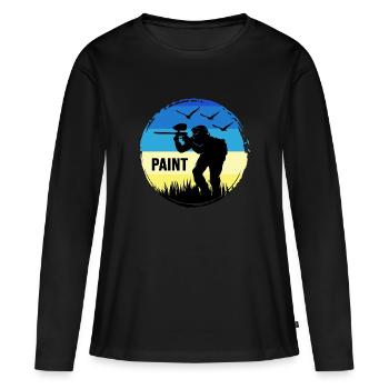 Paintball Paintball Joueur Gotcha-world - T-shirt manches longues Premium bio Femme - noir - Devant - Julia (174cm)