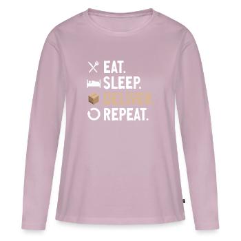 Supplier Package Delivery - Women's Premium Organic Long Sleeve Shirt - dusky pink - Front - Julia (174cm)