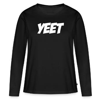 Yeet meme yeeted Slang Boy M dchen Adolescent Yee - T-shirt manches longues Premium bio Femme - noir - Devant - Julia (174cm)