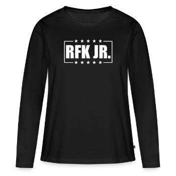 Robert Kennedy Jr. f�r Pr�sident '24 RFK Jr. 2024 - Frauen Premium Bio Langarmshirt - Schwarz - Vorne - Julia (174cm)
