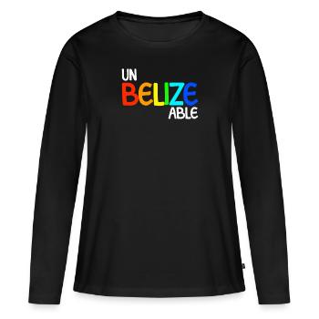 Ungläubiger Belize Urlaub unglaublich Belize - Frauen Premium Bio Langarmshirt - Schwarz - Vorne - Julia (174cm)