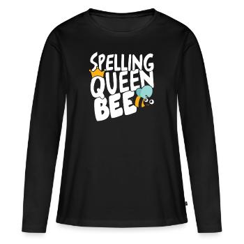Spelling Queen Bee Spelling Contest - Women's Premium Organic Long Sleeve Shirt - black - Front - Julia (174cm)