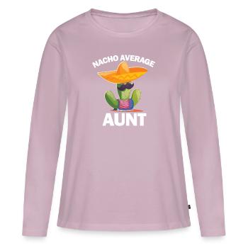 Nacho durchschnittlicher Tante Cinco de Mayo Nacho - Frauen Premium Bio Langarmshirt - Altrosa - Vorne - Julia (174cm)