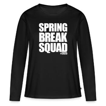 Spring Break Squad #2025 Spring Break 2025 - Frauen Premium Bio Langarmshirt - Schwarz - Vorne - Julia (174cm)