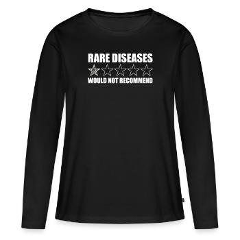 Seltene Krankheiten würden seltene Krankheiten nic - Frauen Premium Bio Langarmshirt - Schwarz - Vorne - Julia (174cm)