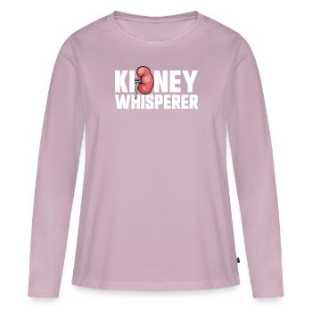 Nierenflüsterer Hämodialysetechniker Dialyse - Frauen Premium Bio Langarmshirt - Altrosa - Vorne - Julia (174cm)