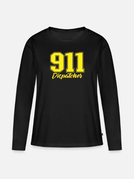 Dispatcher Notruf Dispatcher - Frauen Premium Bio Langarmshirt - Schwarz