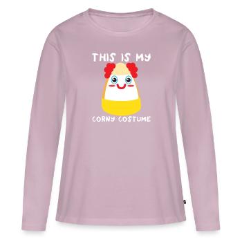 Das ist mein kitschiges Kostüm für Kinder Clown Ca - Frauen Premium Bio Langarmshirt - Altrosa - Vorne - Julia (174cm)