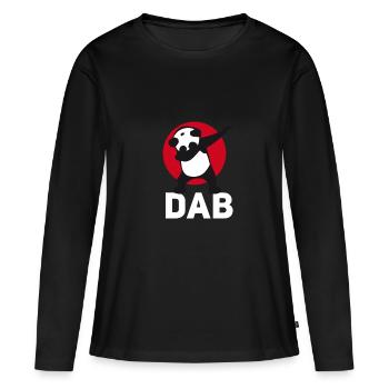 panda dab dabbing touchdown just dab it football r - Frauen Premium Bio Langarmshirt - Schwarz - Vorne - Julia (174cm)