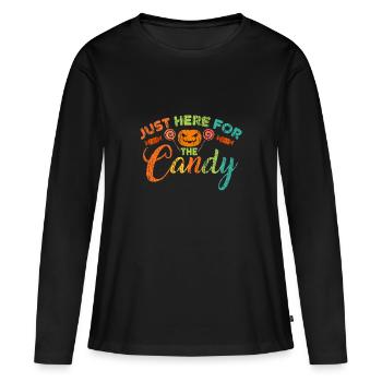 Halloween - Women's Premium Organic Long Sleeve Shirt - black - Front - Julia (174cm)