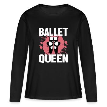 Ballet Queen - Frauen Premium Bio Langarmshirt - Schwarz - Vorne - Julia (174cm)