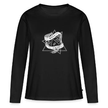 RPG Dice RPG Jeu de société Nerd Gift - T-shirt manches longues Premium bio Femme - noir - Devant - Julia (174cm)