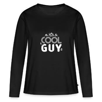 COOL COOL COOL COOL - Frauen Premium Bio Langarmshirt - Schwarz - Vorne - Julia (174cm)