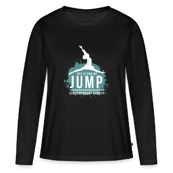 Danse Danse Contemporaine Danse Ausdurckstanz - T-shirt manches longues Premium bio Femme - noir - Devant - Julia (174cm)