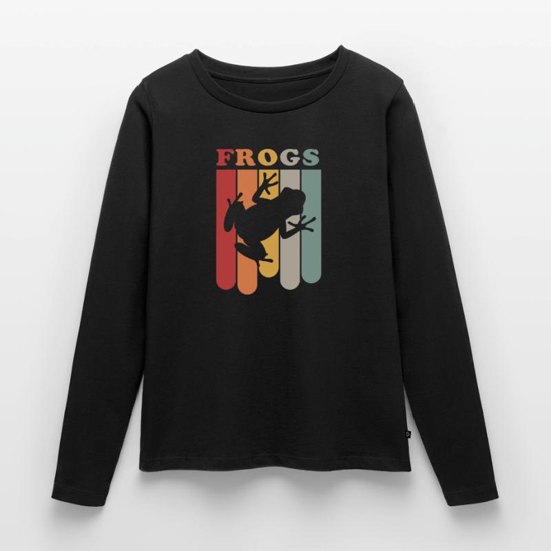 Frog toad gift idea Women's Premium Organic Long Sleeve Shirt