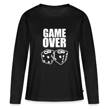 Idées de soirées Bachelor - T-shirt manches longues Premium bio Femme - noir - Devant - Julia (174cm)