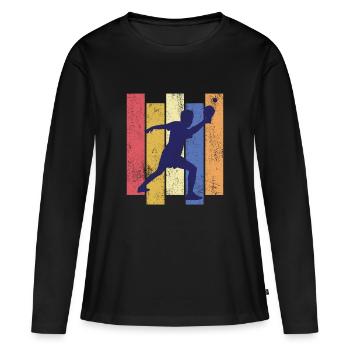 Table tennis Table tennis players - Women's Premium Organic Long Sleeve Shirt - black - Front - Julia (174cm)