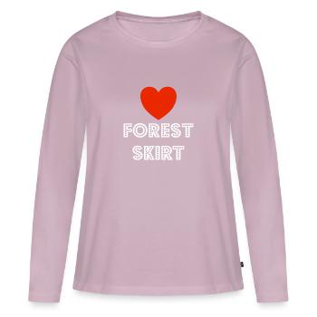 Love Forest Jupe Télévision Casting Télévision Afficher la télévision - T-shirt manches longues Premium bio Femme - rose poudré - Devant - Julia (174cm)