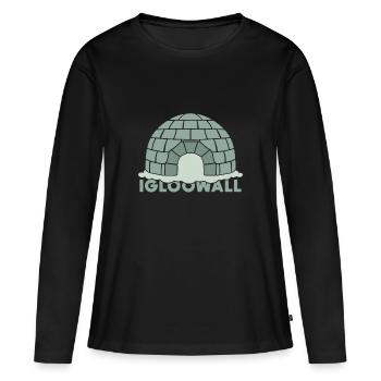 Cadeau Igloo Eskimo Snow House Snow - T-shirt manches longues Premium bio Femme - noir - Devant - Julia (174cm)