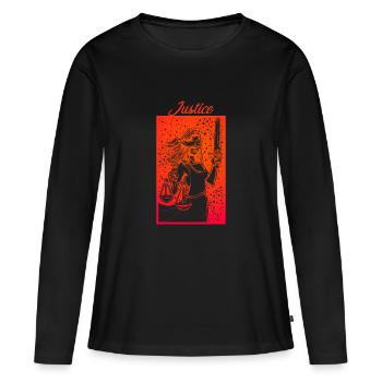 Tarot Karten Mystisch Alchemie Schicksal Hellsehen - Frauen Premium Bio Langarmshirt - Schwarz - Vorne - Julia (174cm)