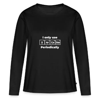 Sarcasm - Women's Premium Organic Long Sleeve Shirt - black - Front - Julia (174cm)