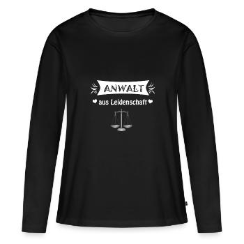Anwalt - Frauen Premium Bio Langarmshirt - Schwarz - Vorne - Julia (174cm)