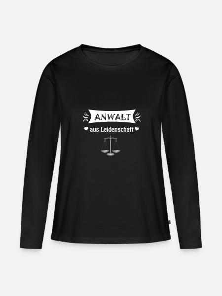 Anwalt - Frauen Premium Bio Langarmshirt - Schwarz