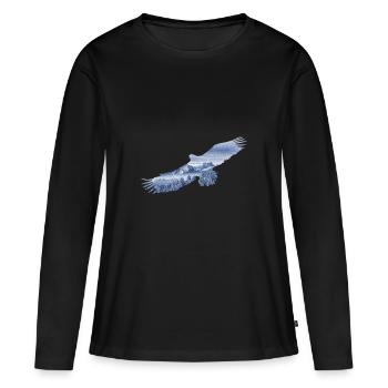 Soar like at Eagle - Women's Premium Organic Long Sleeve Shirt - black - Front - Julia (174cm)