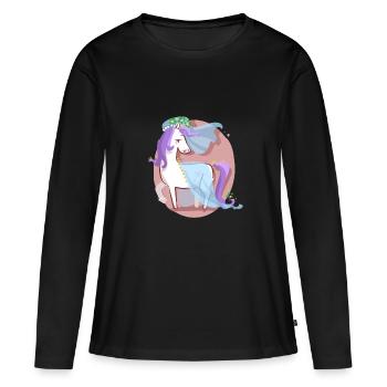 Unicorn bride - Women's Premium Organic Long Sleeve Shirt - black - Front - Julia (174cm)