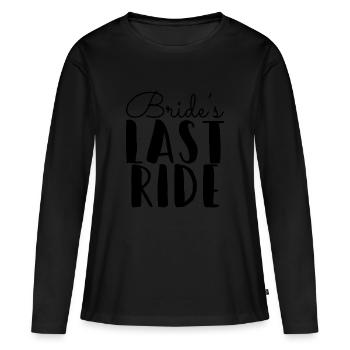 bachelor jga bride wedding - Women's Premium Organic Long Sleeve Shirt - black - Front - Julia (174cm)