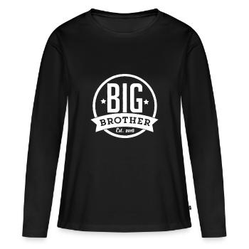 Big Brother Big Brother Annonce Big Brother - T-shirt manches longues Premium bio Femme - noir - Devant - Julia (174cm)