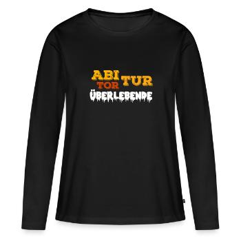 Abitur Tortur Überlebende Geschenk Abiturientin - Frauen Premium Bio Langarmshirt - Schwarz - Vorne - Julia (174cm)