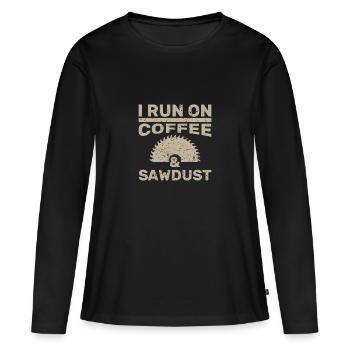Menuisier menuisier menuisier - T-shirt manches longues Premium bio Femme - noir - Devant - Julia (174cm)