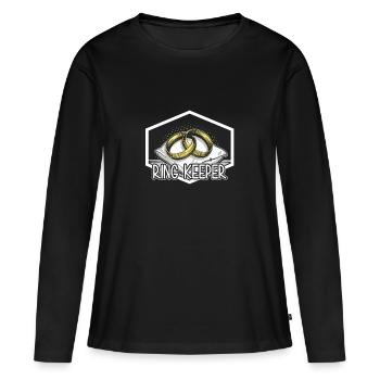 Ring bearer ring dude children best man wedding - Women's Premium Organic Long Sleeve Shirt - black - Front - Julia (174cm)