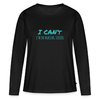 Nursing School Gift Nurse Practitioner Resident - Frauen Premium Bio Langarmshirt - Schwarz - Vorne - Julia (174cm)