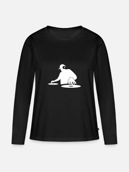 DJ - T-shirt manches longues Premium bio Femme - noir