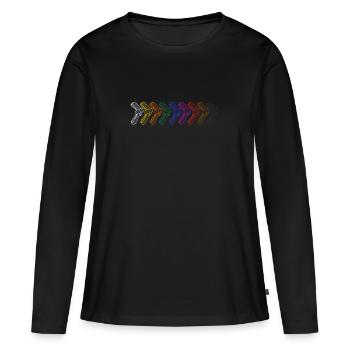 Ceinture de Karaté Arts Martiaux Japonais Arts Martiaux Arts Martiaux Arts Martiaux - T-shirt manches longues Premium bio Femme - noir - Devant - Julia (174cm)