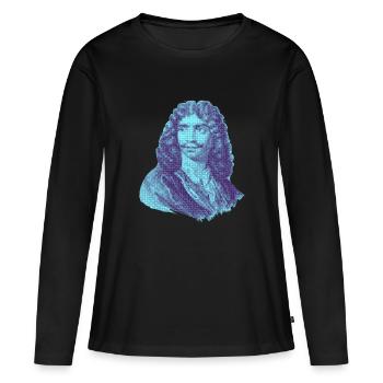 Jean-Baptiste Poquelin, dit Molière - Mon Théâtre - T-shirt manches longues Premium bio Femme - noir - Devant - Julia (174cm)