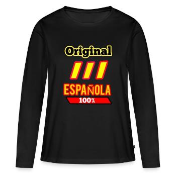 Spaniard - Women's Premium Organic Long Sleeve Shirt - black - Front - Julia (174cm)