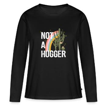 Desert Desert Landscape Wilderness Outback Country Roads - Women's Premium Organic Long Sleeve Shirt - black - Front - Julia (174cm)