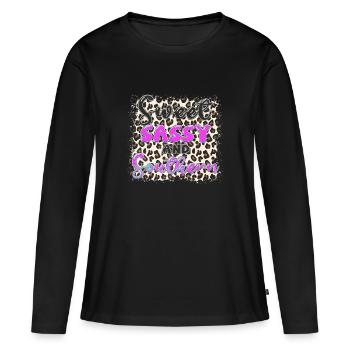 Musique country Rural Landei Country Musicien Maman - T-shirt manches longues Premium bio Femme - noir - Devant - Julia (174cm)