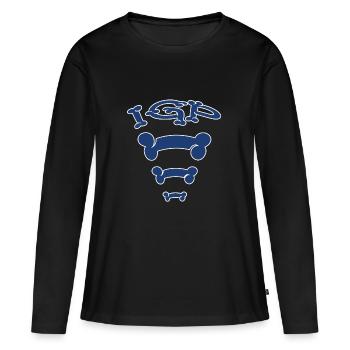 IGP bone - Women's Premium Organic Long Sleeve Shirt - black - Front - Julia (174cm)