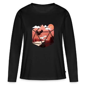 RPG rpg tabletop roleplaying games gamer role-play - Women's Premium Organic Long Sleeve Shirt - black - Front - Julia (174cm)