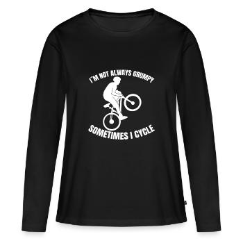 Bicycle Cyclists Cyclists Cyclists Cycling - Women's Premium Organic Long Sleeve Shirt - black - Front - Julia (174cm)