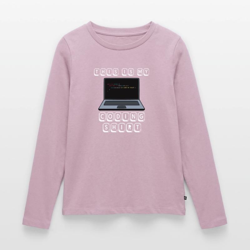 Code de programmeur informatique Geek Cool Developer Pun T-shirt manches longues Premium bio Femme